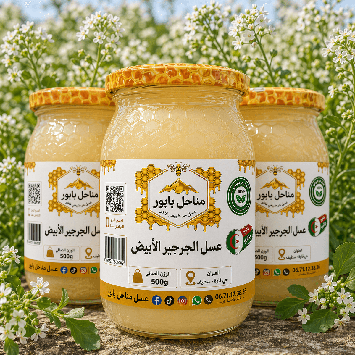 عسل الجرجير الأبيض