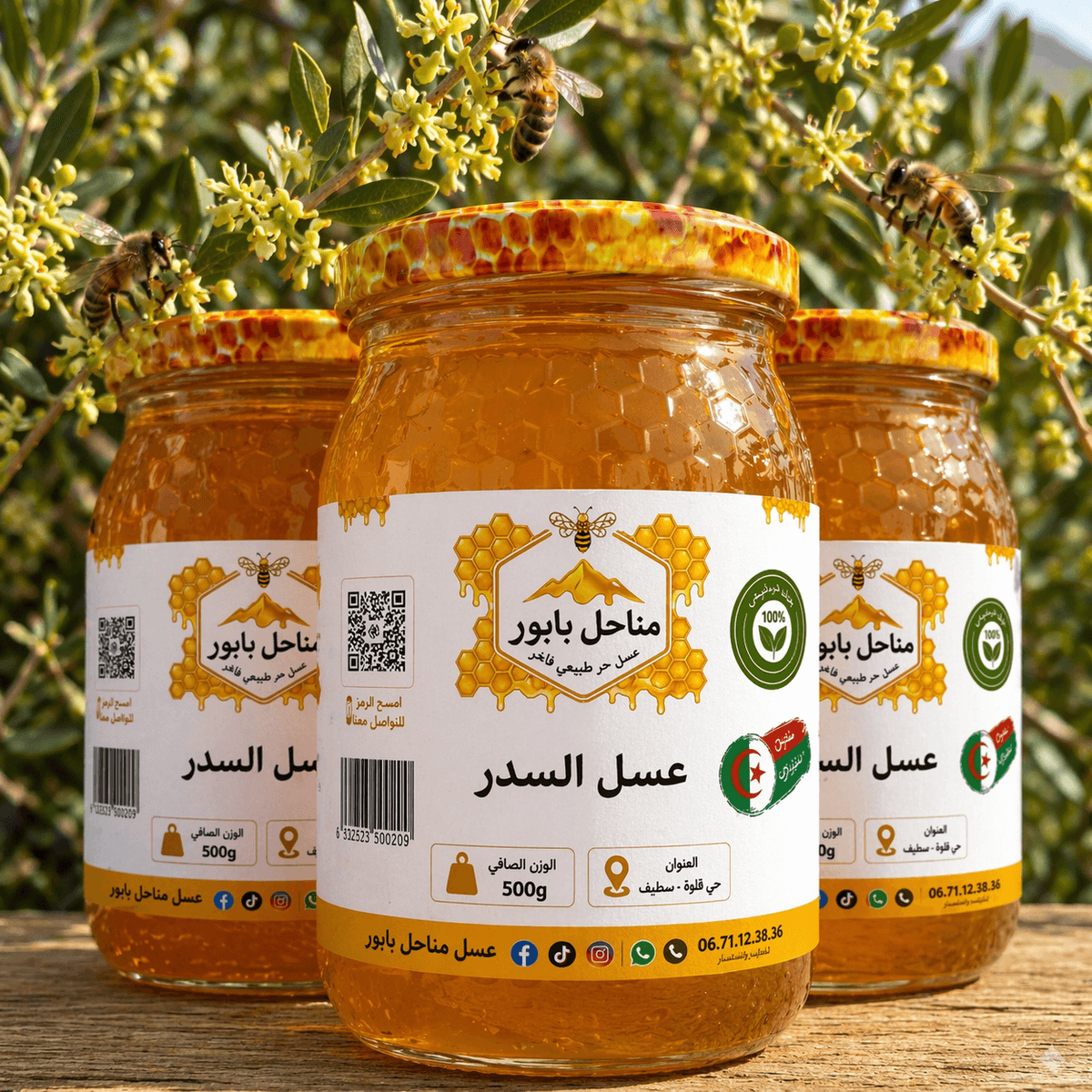 عسل السدر - عسل طبيعي من مناحل بابور